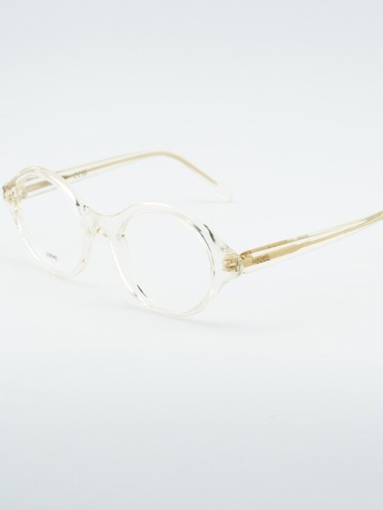 Loewe LW50098I 057 Eyeglasses Transparent Yellow 50mm Round Frame main image 6